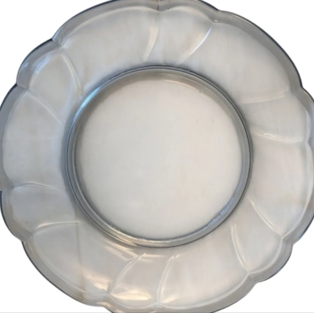 VINTAGE Noritake Blue Glass Plate 8.5